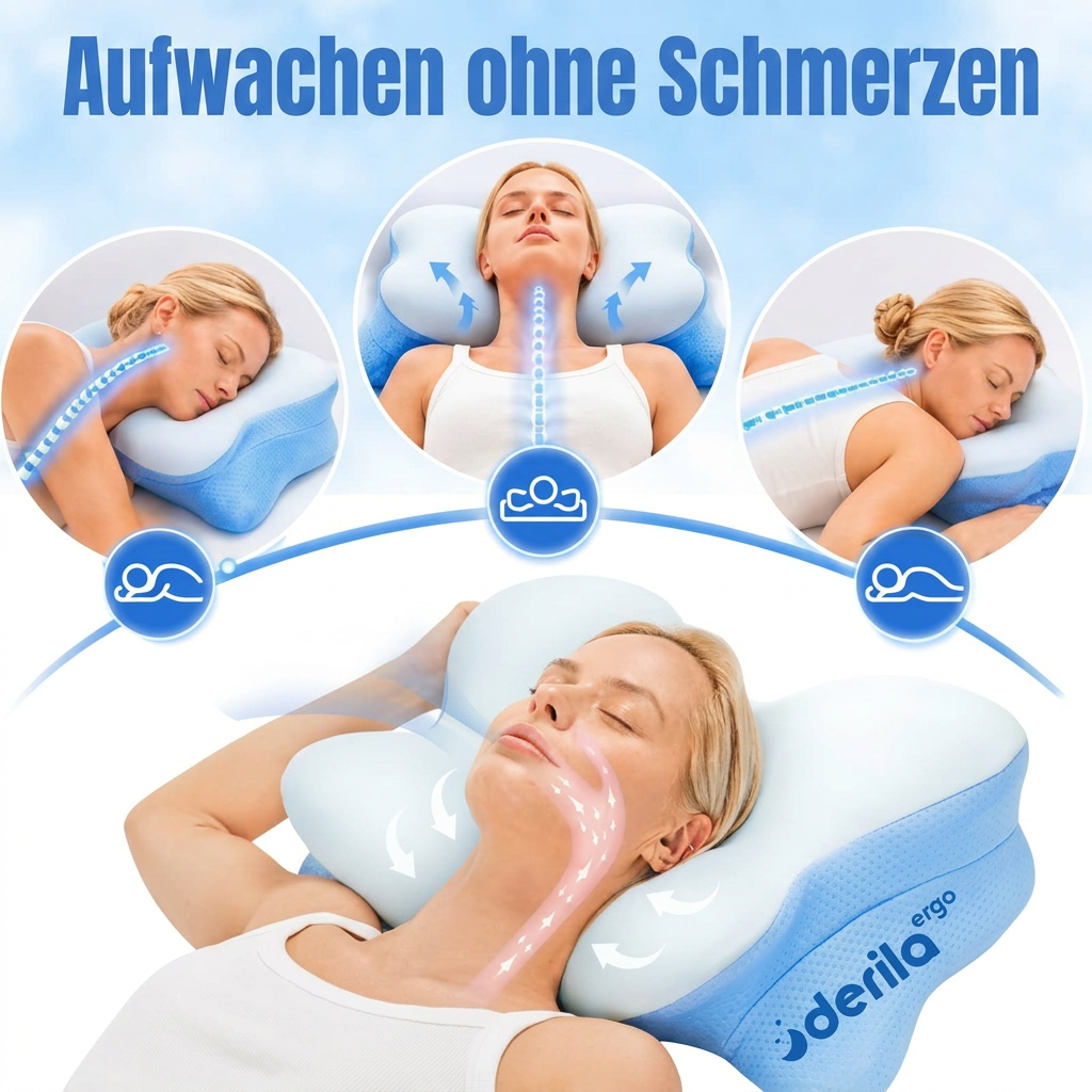 Nackenstütze mit Derila Ergo in Seiten-, Rücken- und Bauchlage